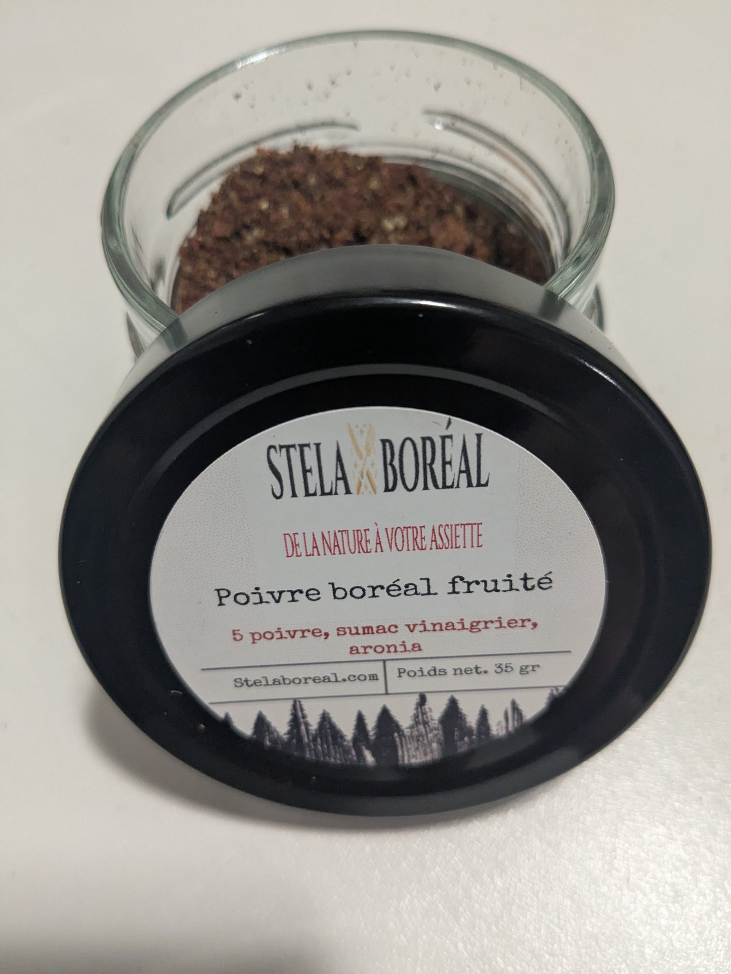 Poivre boréal fruité 5 poivres, sumac vinaigrier, baies d'aronia 35gr